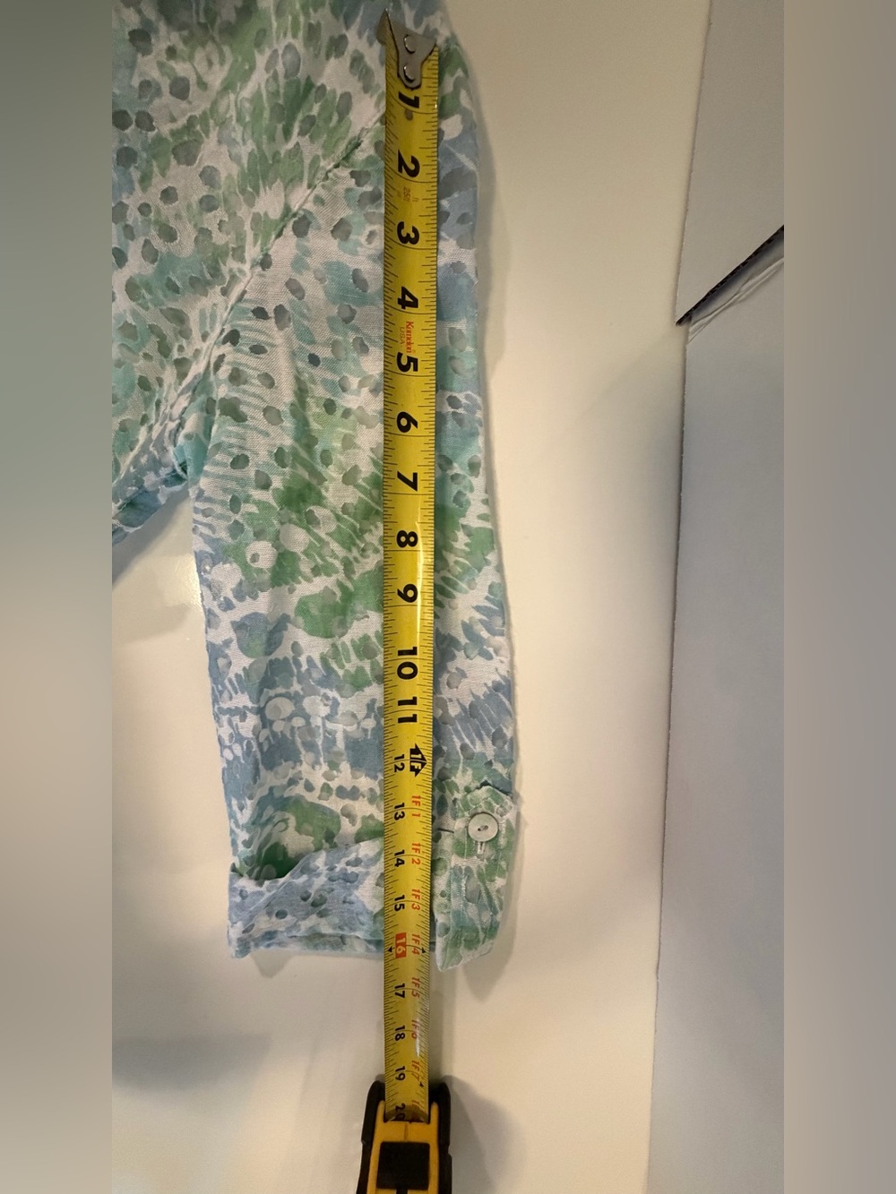 Ruby Rd. Light Green & Blue Abstract Button-Down Shirt - Picture 5 of 7